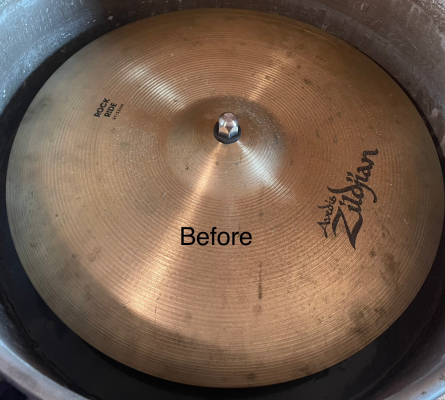 Cymbal cleaning service cleaner restoration restore logo Zildjian Paiste Sabian Meinl